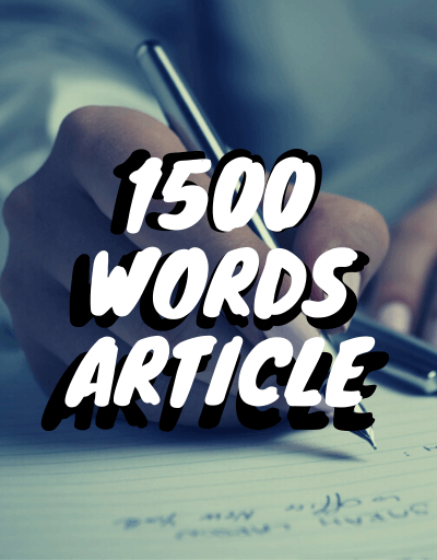 1500 words article