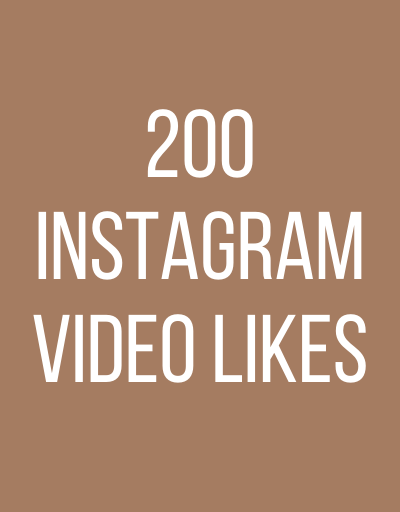 200 Instagram video likes